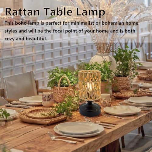 Set of 2 Cordless Rechargeable Table Lamps Night Light Desk Lamp