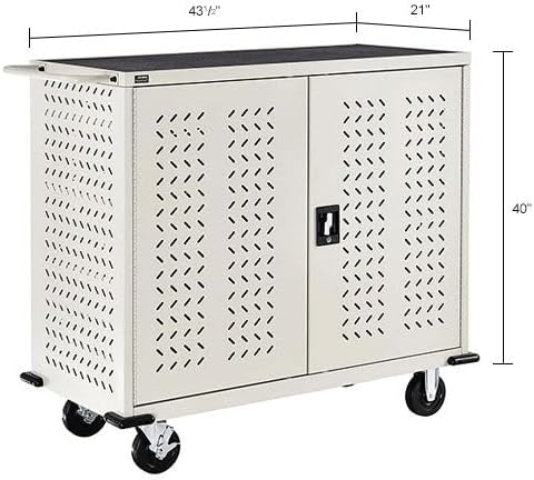 Global Industrial Mobile Storage & Charging Cart, 24 Laptop & Chromebook Device - Image 9