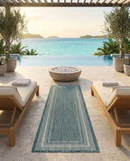 rugs.com - outdoor border rug – 6 ft, side view