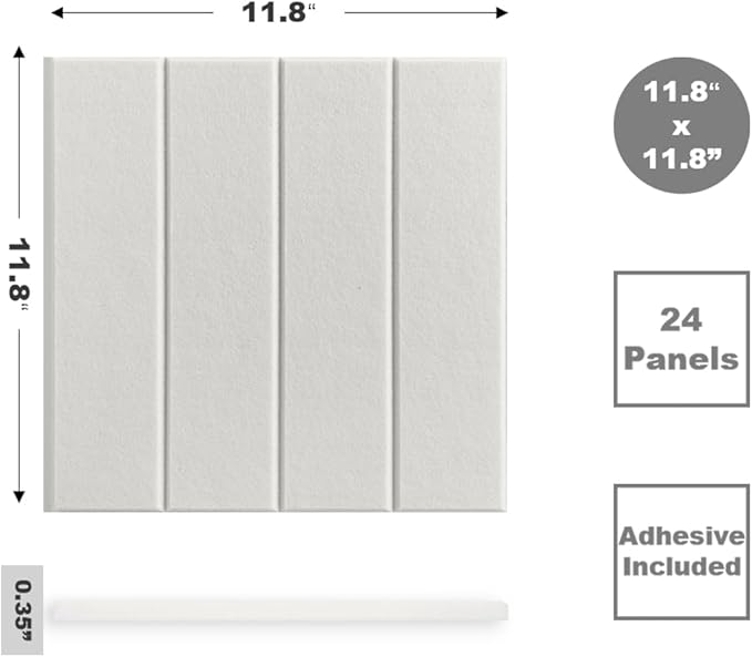 DECORITA Felt Bulletin Board Tiles | Modern Cork Board Alternative | Large Cork - Image 2