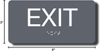 ADA Compliant Exit Sign with Braille - Image 7