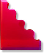 ban.do cute wavy edge acrylic file holder, colorblock, side view