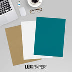LUXPaper 8.5" x 11" Cardstock | Letter Size | Teal | 100lb. Cover | 50 Qty - Image 9