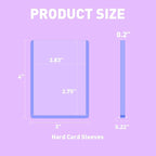50ct 3"X4" Card Sleeves Hard Plastic - Image 2