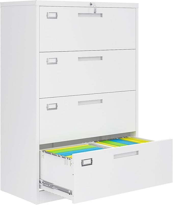 AFAIF 4 Drawer File Cabinets for Home Office, Metal Filing Cabinet by AFAIF