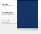 LUXPaper 8.5" x 11" Paper | Letter Size | Navy Blue | 80lb. Text | 50 Qty - Image 8