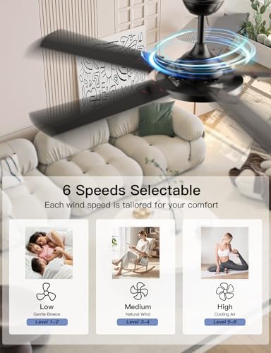 ojx 52 inch ceiling fans with lights and, close-up detail