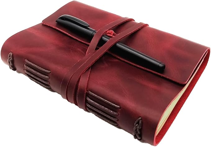 Red Notebook Journal by leatherjournal