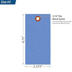 SmartSign 4.75 x 2.375 inch “Blue” Blank Tyvek Shipping Tags - Image 3