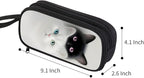 HiGaits Pencil Case for Boys, Durable Pen Box Twin Cats - Image 2