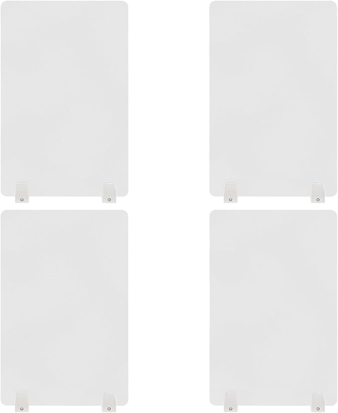 4PCS Desk Dividers Office Partitions, Privacy Desk Panel Protective, Acrylic - Image 3