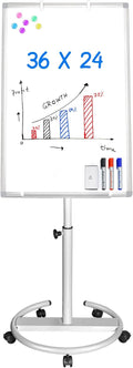 Mobile Whiteboard – 36 x 24 inches Portable Magnetic Dry Erase Board by Maxtek