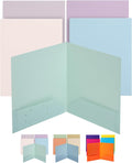 Mr. Pen- Plastic Folders with Pockets, 5 pcs | Aesthetic File Folder with Business Card Slot, 2-Pocket Folder, Back to School, Office, Filing Supplies