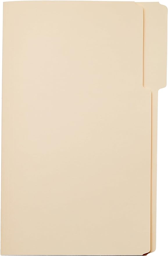 Amazon Basics Sturdy Manila File Folders, 1/3 Tabs in Assorted Positions - Image 6