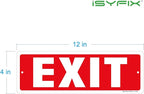 iSYFIX Exit Sign – 2 Pack 12x4 Inch – 100% Rust Free .040 Aluminum Signs - Image 8