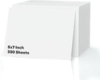 330 Sheets of Cardstock 5 x 7, Heavyweight Cover Cardstock Printer Paper by Nichela