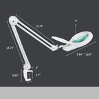 Neatfi LED Magnifying Lamp, 5 Diopter Glass Lens, 6500K Daylight Bright Light - Image 6