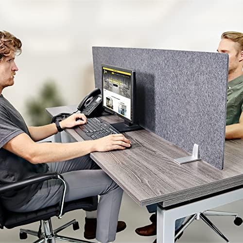 OBEX Free Standing Desk PET Privacy Screen, Table Top Home & Office Furniture by OBEX