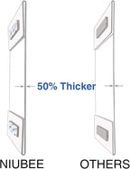 Niubee Acrylic Sign Holder 5x7 Vertical, Wall Mount Sign Holder Door Sign - Image 4