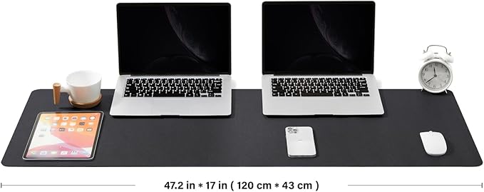 Large Desk Mat - 47.2"x 17" Non-Slip PU Desk Pad - Image 2