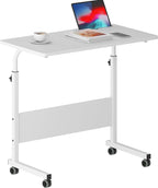 DlandHome Rolling Desk Adjustable Standing Desk, Mobile Side Table 31.4 Inches - Image 8