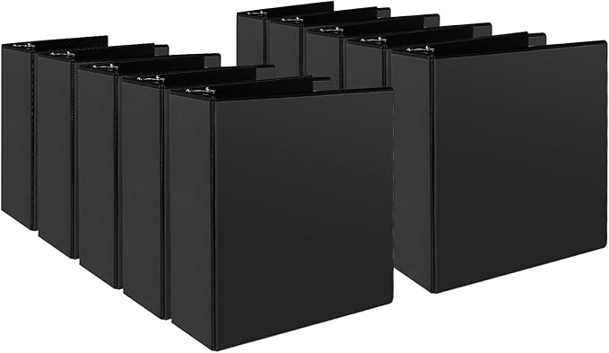 CIXILDTS 3" 3 Ring Binder, Standard 3-Inch Slant-D Ring Binder Fit Letter Size by CIXILDTSOffice