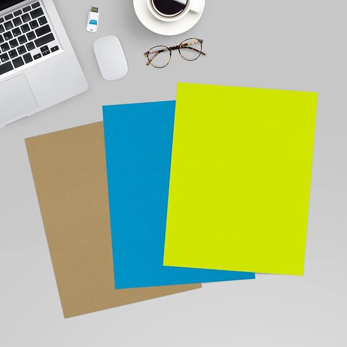LUXPaper 8.5" x 11" Paper | Letter Size | Wasabi Green | 80lb. Text | 50 Qty - Image 6