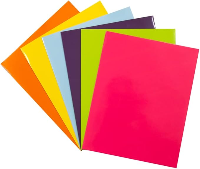 JAM PAPER Laminated Two Pocket Glossy School Folders by JAMPaper