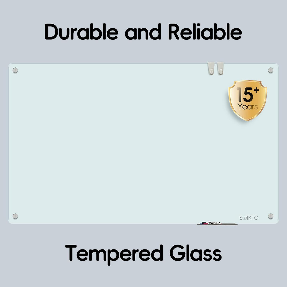 Glass Whiteboard - Glass Dry Erase Board 48" x 96" Magnetic White B...