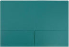 LUXPaper 9" x 12" Presentation Folders | Two Pocket | Teal | 100lb. Cover | 10 - Image 2