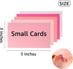 50 Sheets 3x5 Small Colored Cardstock Paper 5 Colors Blank Flash Cards - Image 3