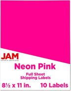 JAM PAPER Full Sheet Shipping Labels by JAMPaper