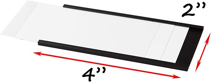 Realth C Channel Magnetic Strip 50 Pack, Magnet Labels - Image 2