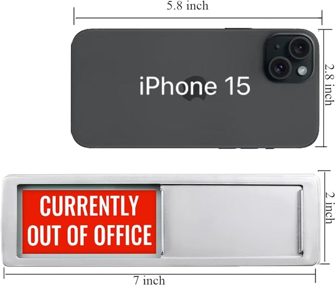 Currently In/Out of Office Magnetic Door Sign - Image 2