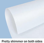 100 Sheets White Shimmer Cardstock 8.5 x 11 Certificate Paper, Goefun 80lb - Image 3