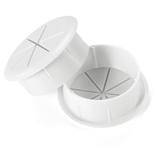 HYCC 2 Pack 2 Inch Flexible Desk Grommet, Organize Wires and Cables on Office - Image 3