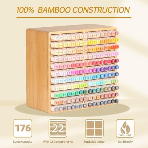 walowalo markers organizer hold 176 markers birthday gifts showing dimensions