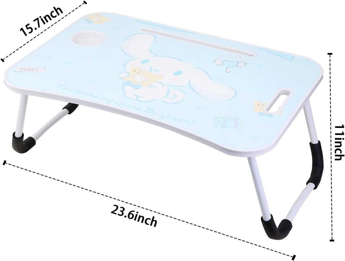Laptop Desk Foldable Kawaii Bed Desk Table Cute Folding Breakfast Tray Portab...