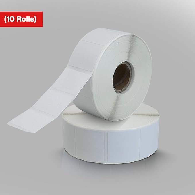 1 1/4” × 1”Direct Thermal Printer Labels, 10 Rolls, 800 Matte White Thermal - Image 3