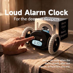 clocky runaway digital loud rolling alarm clock for, package contents