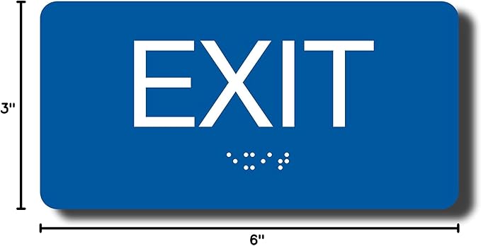 ADA Compliant Exit Sign with Braille - Image 8