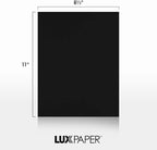 LUXPaper 8.5" x 11" Cardstock | Letter Size | Midnight Black | 100lb. Cover | - Image 5