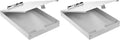 Amazon Basics Aluminum Storage Clipboard, Two-Tier, Standard Clip, 14" x 9", Silver (Pack of 2)