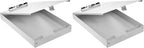 Amazon Basics Aluminum Storage Clipboard, Two-Tier, Standard Clip, 14" x 9", Silver (Pack of 2)