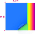MAGECUBIKU Colored Copy paper 8.5X11 Inches, 140 Sheets 20 lb/80GSM 7 Colors - Image 5