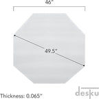DESKU - Octagon Gaming Chair Mat, Computer and Office Chair Mat - Image 2
