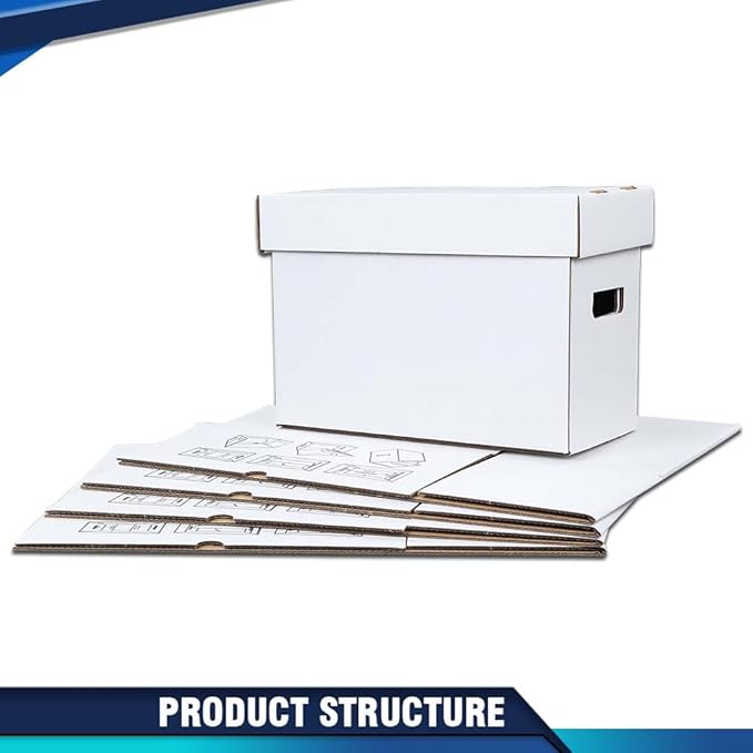 PIT66 5 Pcs Comic Book Storage Boxes, Holds 150-175 Comics Each, Collapsible - Image 3