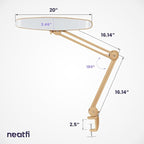 Neatfi XL 2, 200 Lumens LED Task Lamp, 4 Level Brightness, 3 Light Modes - Image 9