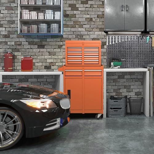 dreamade 5-drawer tool chest combo, rolling tool cabinet, view 9