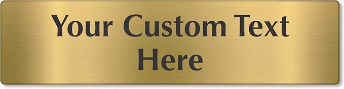 SmartSign Custom Brass Sign - Image 6